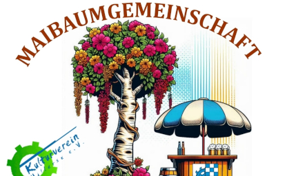 Maibaumaufstellung auf dem Brink mit Feuerwehrmusikzug