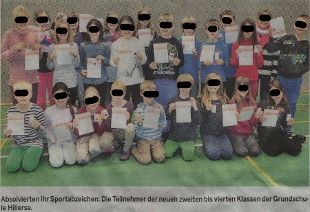 50 Grundschüler legen Sportabzeichen ab