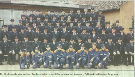 Ein Wochenende, vier Jubiläen: Die Brandschützer aus Hillerse feiern mit Kommers, 0-Marsch und buntem Programm.