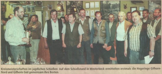 Jahreshauptversammlung des Hegerings Hillerse